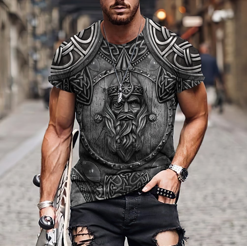 Customized Name Viking 3D All Over Printed Unisex Shirts