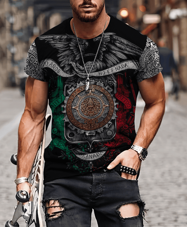 Aztec Mexican 3D All Over Printed Unisex Shirts