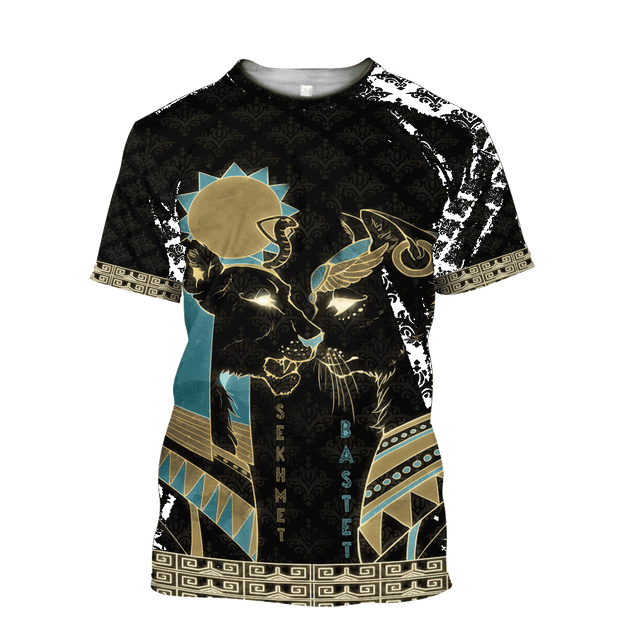 Bastet Sekhmet Ancient Egyptian Mythology Culture 3D Design Print Shirts