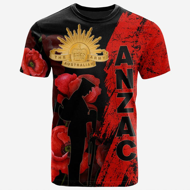 Premium Anzac Day New Zealand And Australia Culture Poppy 3D Printed Unisex Shirts TN