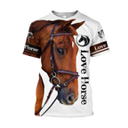 Love Horse 3D All Over Printed Hoodie Pi112056