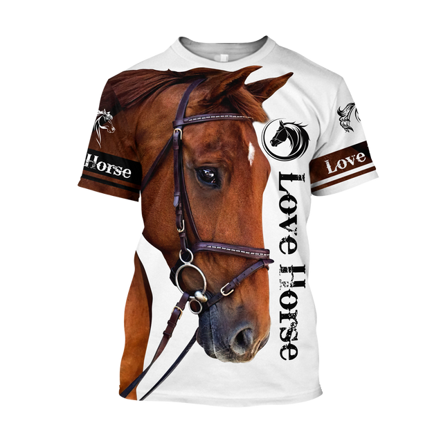 Love Horse 3D All Over Printed Hoodie Pi112056