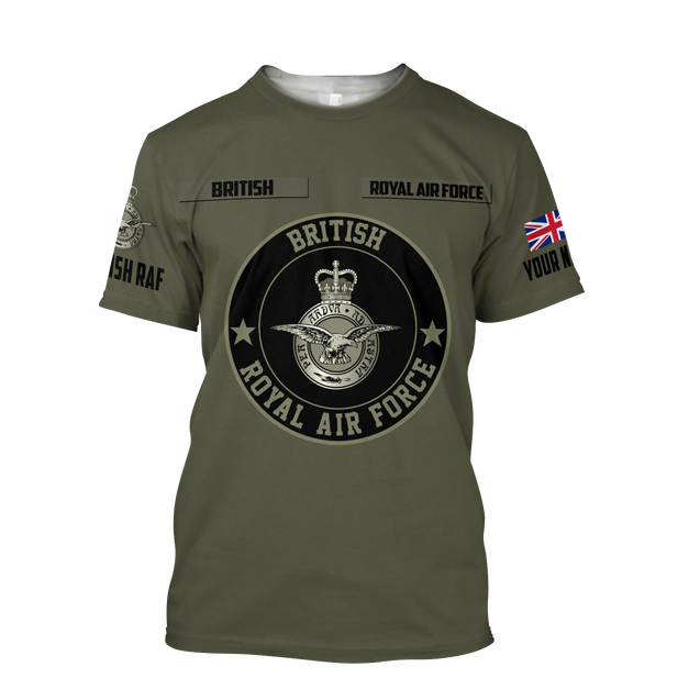 Custom Name XT British Royal Air Force 3D Printed Shirts DA16042104