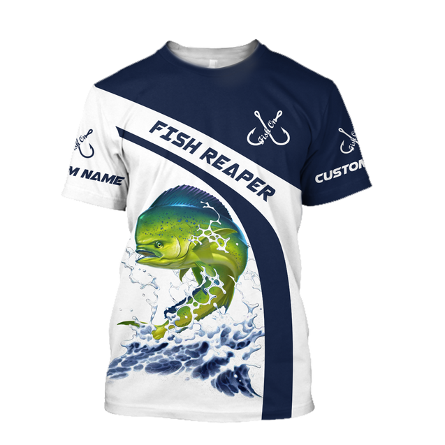 Custom name Mahi-mahi fishing design 3d print shirts