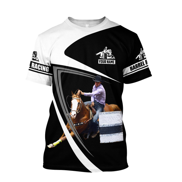 Personalized Name Rodeo 3D All Over Printed Unisex Shirts Barrel Racing