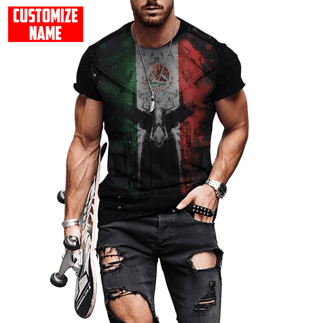 Customized Name Coat Of Arms Mexico 3D All Over Printed Unisex Shirts