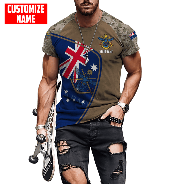 Custom name Anzac day Australia Army 3D printed shirts