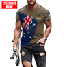 Custom name Anzac day Australia Army 3D printed shirts