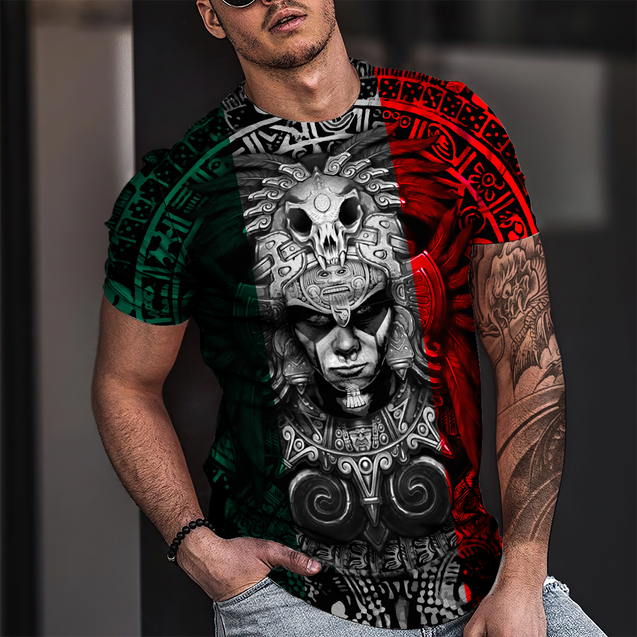 Aztec Warrior Mexico 3D All Over Printed Shirts