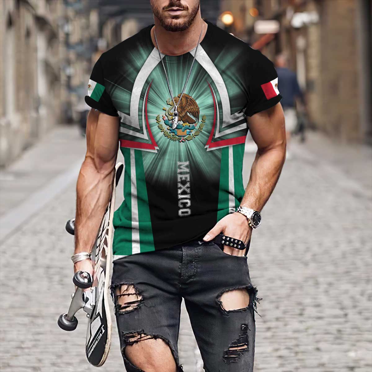 Mexico 3D All Over Printed Unisex Hoodie