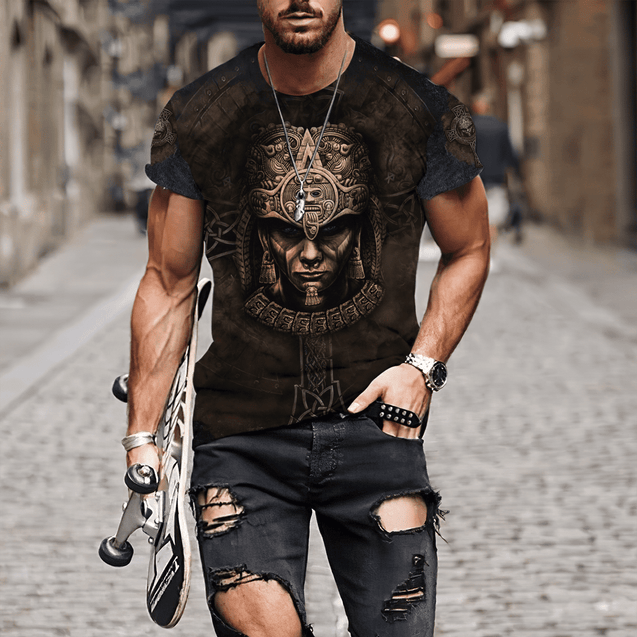 Aztec Mexican 3D All Over Printed Unisex Shirts