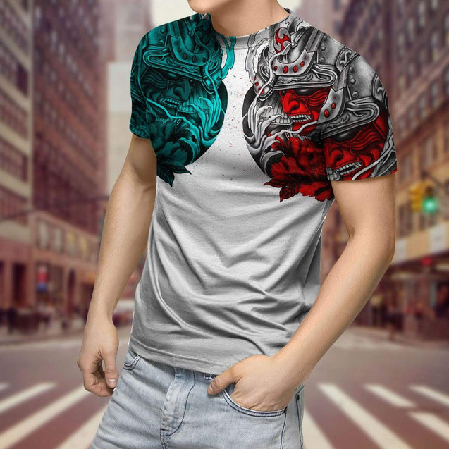 Premium 3D Printed Samurai Tattoo Shirts MEI