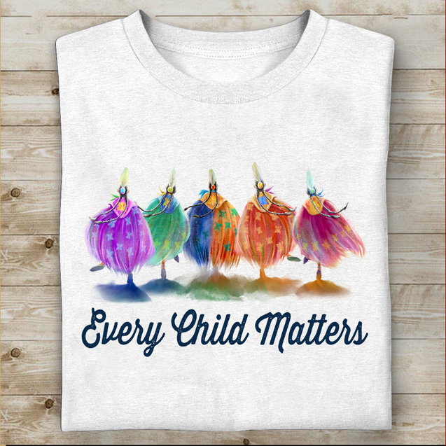 Vibecosy Every Child Matters Native American T-Shirt DD19012204ND