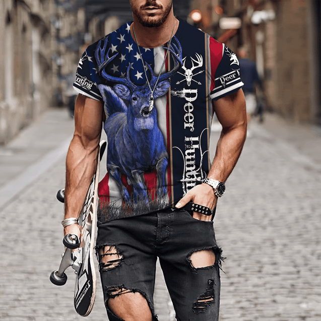 American Deer Hunting 3D All Over Printed Unisex Shirts