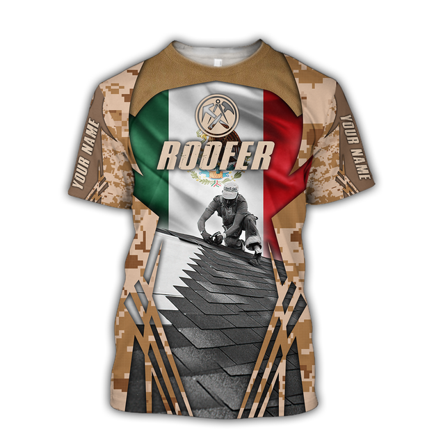 Premium 3D Printed Unisex Mexican Roofer Shirts MEI