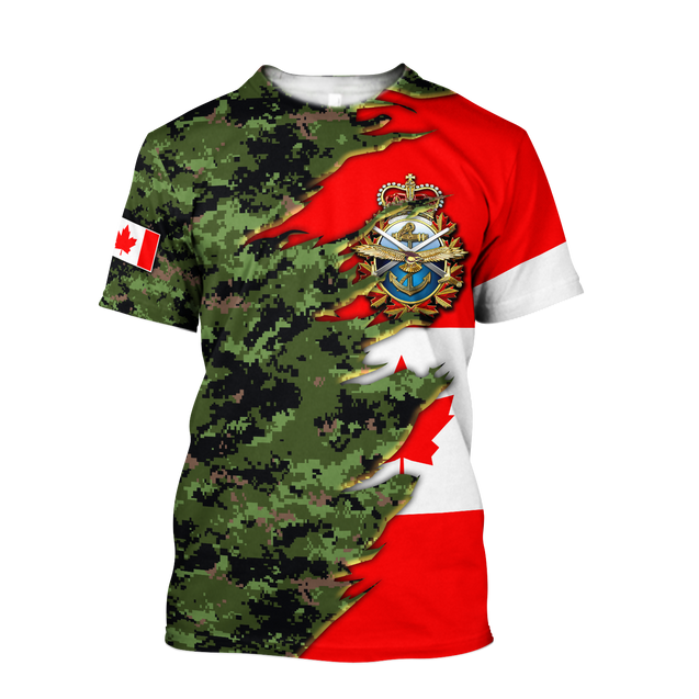 Canadian Armed Forces Veteran 3D All Over Printed Shirts MH13032103