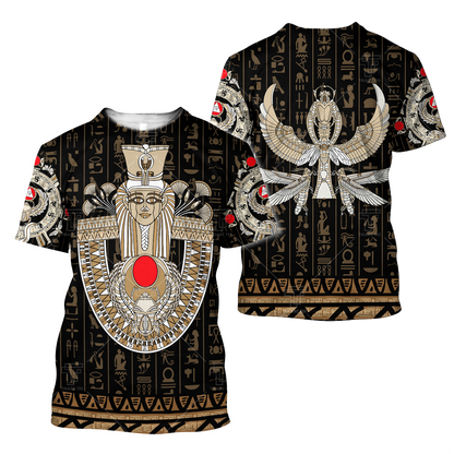 Ancient Egypt ver1 Painting Pattern 3D Tattoo Printed Shirts