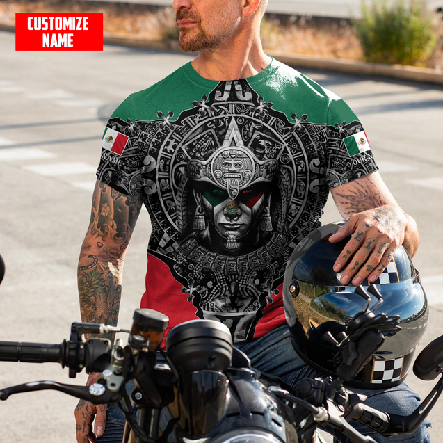 Personalized Name Aztec Mexican 3D All Over Printed Unisex Shirts