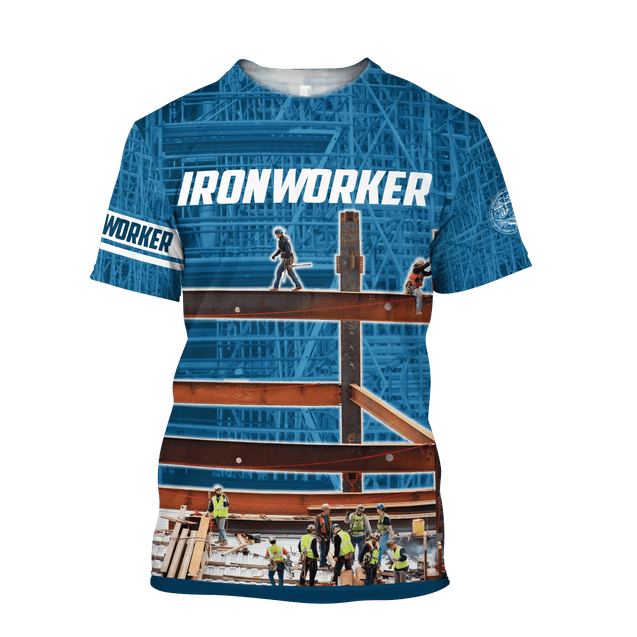 Premium 3D Printed Unisex Navy Ironworker Shirt MEI