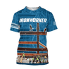 Premium 3D Printed Unisex Navy Ironworker Shirt MEI