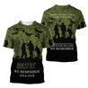 Anzac Day We Remember 3D Printed Unisex Shirts TN