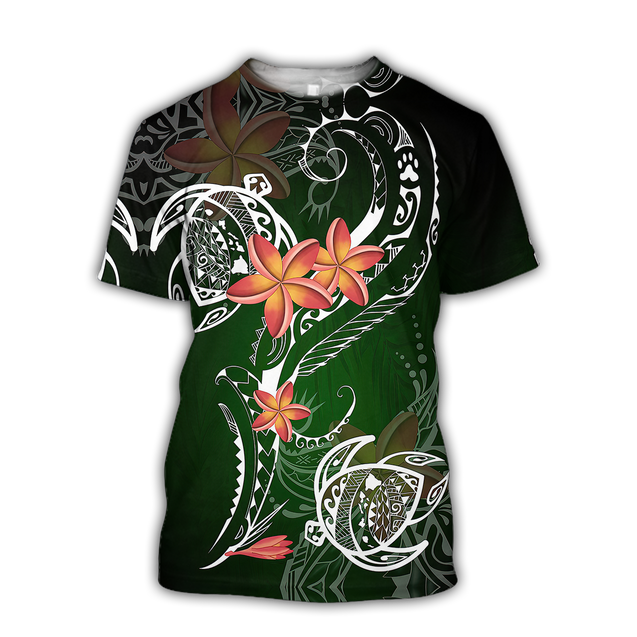 Amazing Polynesian Frangipani And Tattoo Hawaii Style Unisex Deluxe Tshirt ML