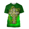 Premium Unisex Hoodie Irish St.Patrick  Celtic Cross And The Irish Harp ML