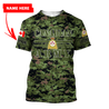 Personalized Name XT Canadian Army Pullover 3D All Over Printed Shirts PD12032104