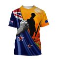 Lest we forget New Zealand Veteran 3D print shirt