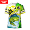 Custom name Mahi-mahi fishing scales design 3d print shirts