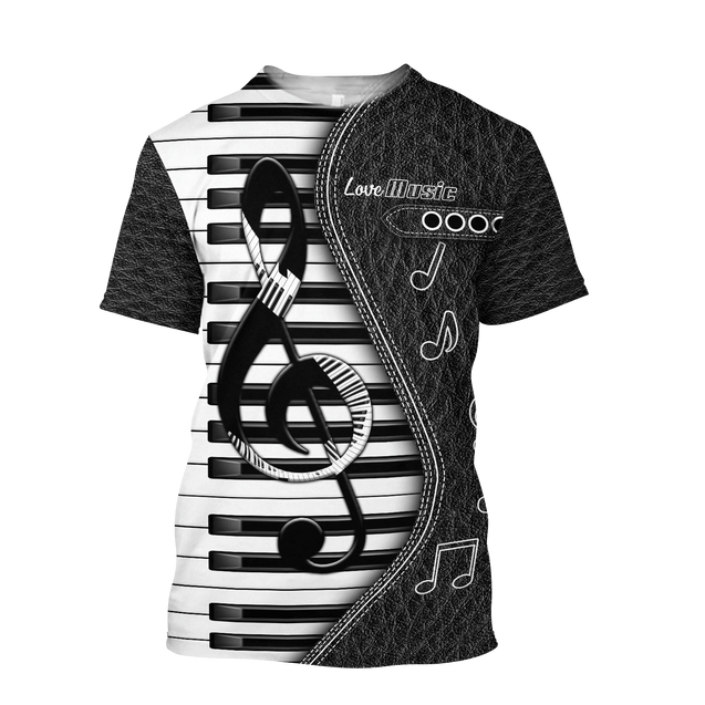 Piano Musical Instrument 3D All Over Printed Hoodie For Men And Women