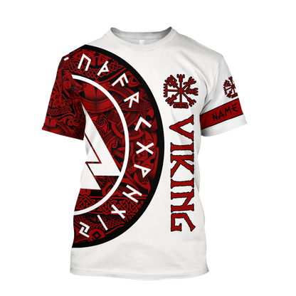 Customized Name Viking 3D All Over Printed Unisex Shirts