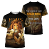 Jesus - The Lion And The Lamb 3D All Over Printed Shirts