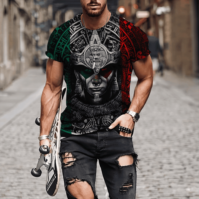 Aztec Warrior 3D All Over Printed Shirts