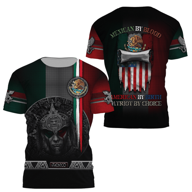 Mexcian By Blood 3D All Over Printed Unisex Shirts