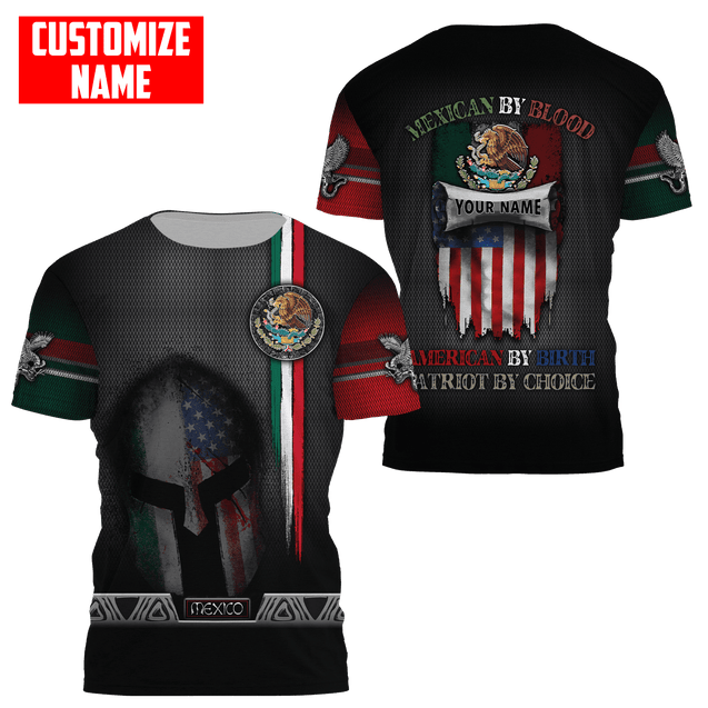 Customized Name Mexico 3D All Over Printed Unisex Shirts