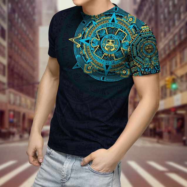 Premium Aztec Mexico 3D All Over Printed Shirts S