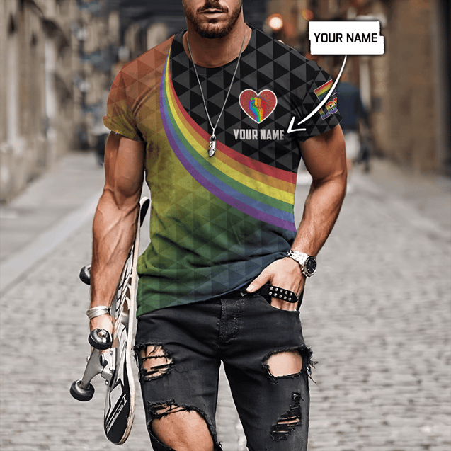 Customize Name LGBT Pride Hoodie For Men And Women DD08052105