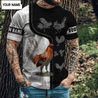 Personalized Rooster 3D Printed Unisex Shirts DD24042105