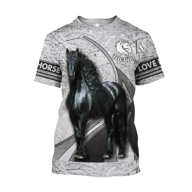 Love Horse 3D All Over Printed Unisex Shirts Pi112093