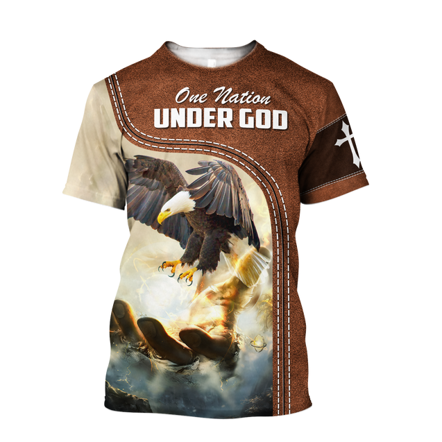 One Nation Under God 3D All Over Printed Shirts