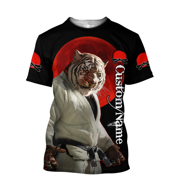 Customize Name Martial Tiger Art Hoodie For Men And Women DA03042104