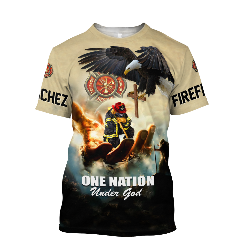 Customize Name Firefighter Hoodie Shirts For Men And Women TNA09032101