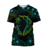 Turtle And Shark Habiscus Hawaii 3D Unisex Shirt