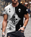 Ace Diamond Skull Gothic Art 3D All Over Printed Unisex Shirts
