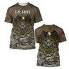 United States Army 3D All Over Printed Unisex Shirts