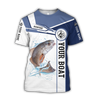 Custom name Redfish fishing Catch and Release 3D Design print shirts