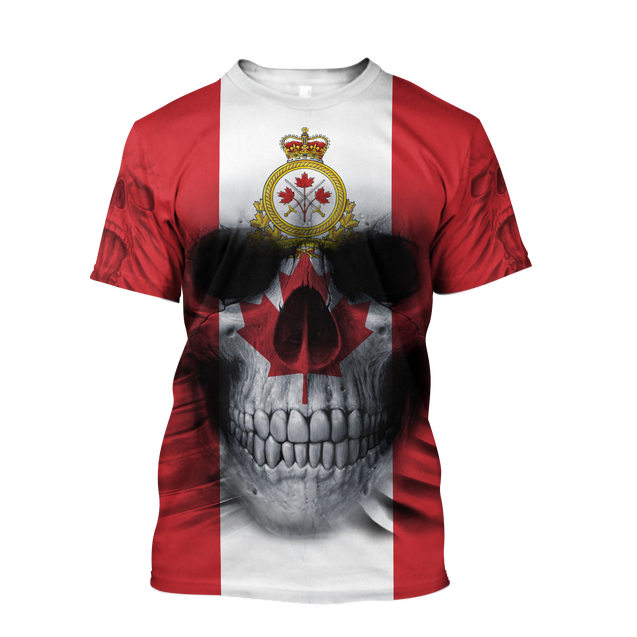 Canadian Army Skull Pullover 3D All Over Printed Shirts SN13032104