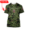 Personalized Name XT Canadian Veteran - Jesus 3D All Over Printed Shirts PD08032102