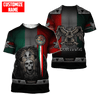 Customized Name Aztec Mexican 3D All Over Printed Unisex Shirts